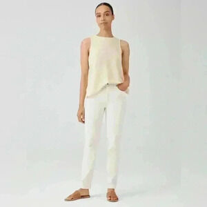 Eileen Fisher Organic Cotton Jeans ~ White ~ 2P